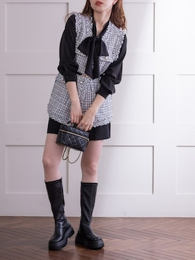「DAY CLOSET（デイ クローゼット）のアイテム（シャツ/ブラウス）」を使った、TeddyShopさん（レディース・158cm）の秋コーディネート