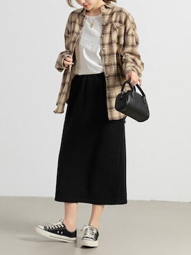 「DAY CLOSET（デイ クローゼット）のアイテム（シャツ/ブラウス）」を使った、TeddyShopさん（レディース・158cm）の秋コーディネート
