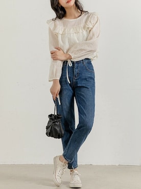 「DAY CLOSET（デイ クローゼット）のアイテム（シャツ/ブラウス）」を使った、TeddyShopさん（レディース・164cm）の春コーディネート