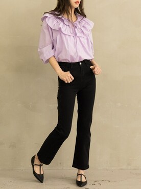 「DAY CLOSET（デイ クローゼット）のアイテム（シャツ/ブラウス）」を使った、TeddyShopさん（レディース・163cm）の春コーディネート