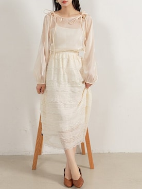 「DAY CLOSET（デイ クローゼット）のアイテム（シャツ/ブラウス）」を使った、TeddyShopさん（レディース・164cm）の春コーディネート