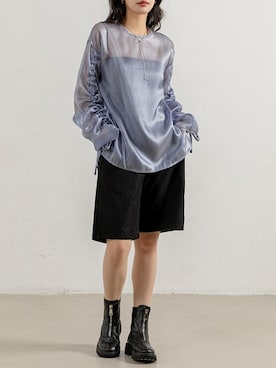 「DAY CLOSET（デイ クローゼット）のアイテム（シャツ/ブラウス）」を使った、TeddyShopさん（レディース・164cm）の春コーディネート