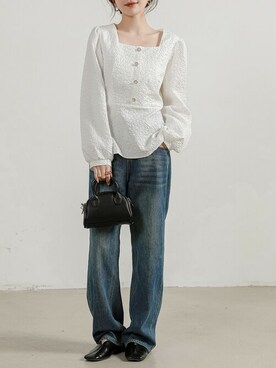 「DAY CLOSET（デイ クローゼット）のアイテム（シャツ/ブラウス）」を使った、TeddyShopさん（レディース・156cm）の夏コーディネート