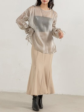 「DAY CLOSET（デイ クローゼット）のアイテム（シャツ/ブラウス）」を使った、TeddyShopさん（レディース・164cm）の夏コーディネート
