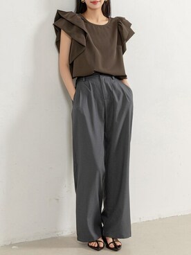 「DAY CLOSET（デイ クローゼット）のアイテム（シャツ/ブラウス）」を使った、TeddyShopさん（レディース・164cm）の夏コーディネート