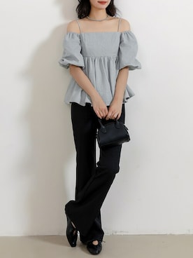 「DAY CLOSET（デイ クローゼット）のアイテム（シャツ/ブラウス）」を使った、TeddyShopさん（レディース・158cm）の秋コーディネート