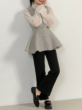 「DAY CLOSET（デイ クローゼット）のアイテム（シャツ/ブラウス）」を使った、TeddyShopさん（レディース・158cm）の秋コーディネート