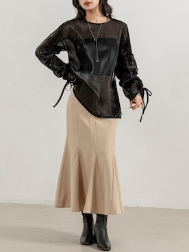 「DAY CLOSET（デイ クローゼット）のアイテム（シャツ/ブラウス）」を使った、TeddyShopさん（レディース・158cm）の秋コーディネート