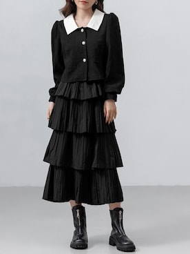 「DAY CLOSET（デイ クローゼット）のアイテム（シャツ/ブラウス）」を使った、TeddyShopさん（レディース・158cm）の秋コーディネート