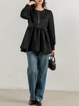 「DAY CLOSET（デイ クローゼット）のアイテム（シャツ/ブラウス）」を使った、TeddyShopさん（レディース・158cm）の秋コーディネート