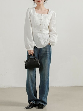 「DAY CLOSET（デイ クローゼット）のアイテム（シャツ/ブラウス）」を使った、TeddyShopさん（レディース・158cm）の秋コーディネート