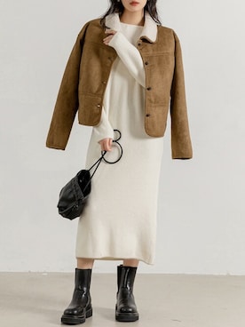 TeddyShopさん（レディース・158cm）の冬コーディネート