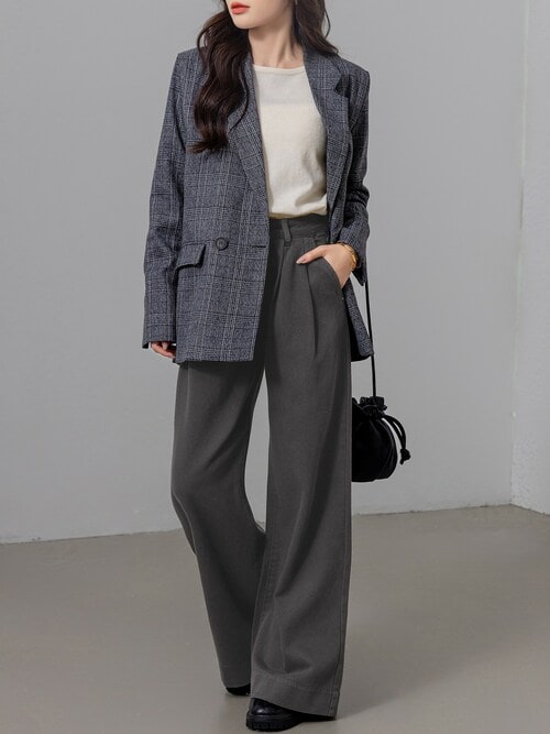 新品未使用タグ付き　ラウンジドレス　チノワイドパンツ　ベージュ　Mサイズ LOUNGEDRESS（ラウンジドレス）の「チノワイドパンツ