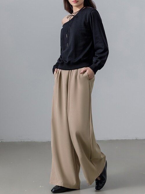 【超美品】Rota comfort 2プリーツスラックス　ブラウン 超美品】Rota comfort 2プリーツスラックスブラウン