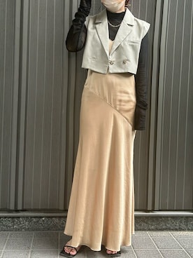 「&g'aime（アンジェム）のアイテム」を使った、Mさん（レディース・157cm）の夏コーディネート