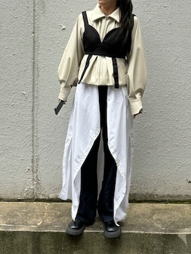 「CLEIO（クレイオ）のアイテム（ブルゾン）」を使った、Mさん（レディース・157cm）の春コーディネート