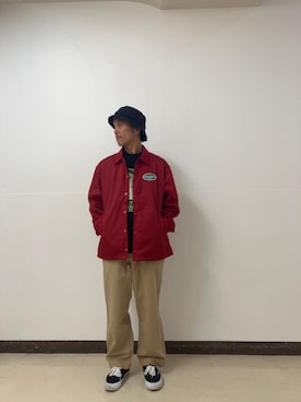 「HYSTERIC GLAMOUR（ヒステリックグラマー）のアイテム（ナイロンジャケット）」を使った、hyshmt01さん（メンズ・171cm）の秋コーディネート