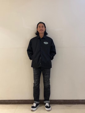 「HYSTERIC GLAMOUR（ヒステリックグラマー）のアイテム（ナイロンジャケット）」を使った、hyshmt01さん（メンズ・171cm）の秋コーディネート