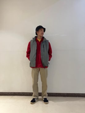 「HYSTERIC GLAMOUR（ヒステリックグラマー）のアイテム（ナイロンジャケット）」を使った、hyshmt01さん（メンズ・171cm）の秋コーディネート
