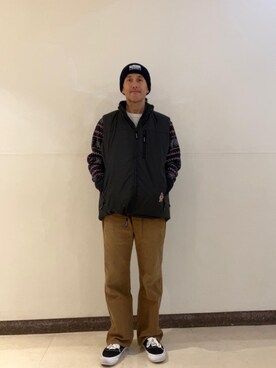 「アイテム（ベスト）」を使った、hyshmt01さん（メンズ・171cm）の秋コーディネート