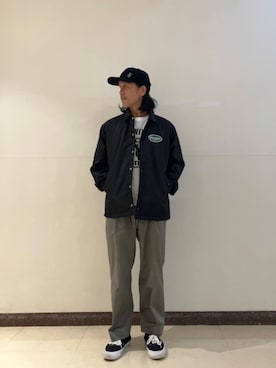 「HYSTERIC GLAMOUR（ヒステリックグラマー）のアイテム（ナイロンジャケット）」を使った、hyshmt01さん（メンズ・171cm）の秋コーディネート