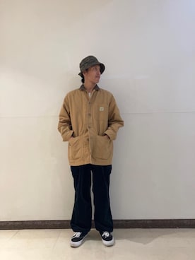 「アイテム（ブルゾン、ベージュ系）」を使った、hyshmt01さん（メンズ・171cm）の秋コーディネート