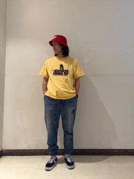 「HYSTERIC GLAMOUR（ヒステリックグラマー）のアイテム（スウェットパンツ）」を使った、hyshmt01さん（メンズ・171cm）の冬コーディネート