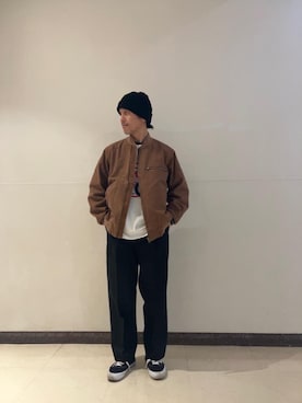「HYSTERIC GLAMOUR（ヒステリックグラマー）のアイテム（チノパンツ）」を使った、hyshmt01さん（メンズ・171cm）の冬コーディネート