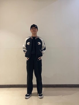 「HYSTERIC GLAMOUR（ヒステリックグラマー）のアイテム（チノパンツ）」を使った、hyshmt01さん（メンズ・171cm）の冬コーディネート