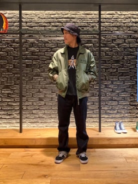 「HYSTERIC GLAMOUR（ヒステリックグラマー）のアイテム」を使った、hyshmt01さん（メンズ・171cm）の秋コーディネート