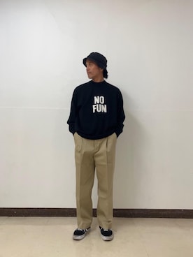 「HYSTERIC GLAMOUR（ヒステリックグラマー）のアイテム（チノパンツ）」を使った、hyshmt01さん（メンズ・171cm）の秋コーディネート