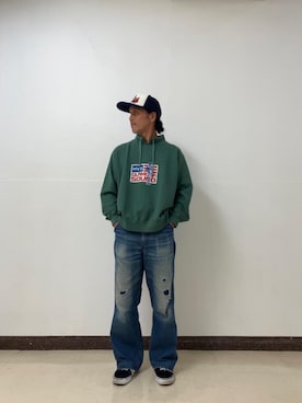 「アイテム（帽子）」を使った、hyshmt01さん（メンズ・171cm）の秋コーディネート