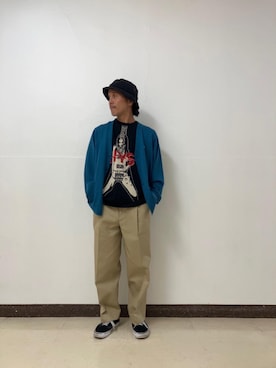「アイテム（カーディガン/ボレロ）」を使った、hyshmt01さん（メンズ・171cm）の秋コーディネート