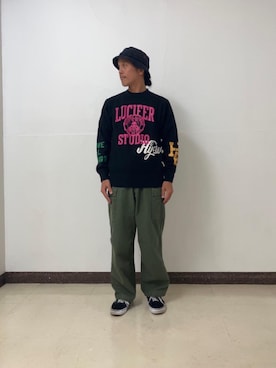 「アイテム（スウェット）」を使った、hyshmt01さん（メンズ・171cm）の秋コーディネート