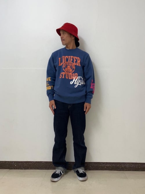 【即完売品】HYSTERIC GLAMOUR バケットハット 黒 赤　メンズ AUTHENTIC刺繍 バケットハット|HYSTERIC GLAMOUR MEN | HYSTERIC