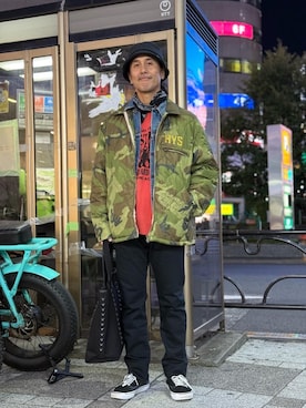 「アイテム（エコバッグ/サブバッグ）」を使った、hyshmt01さん（メンズ・171cm）の秋コーディネート