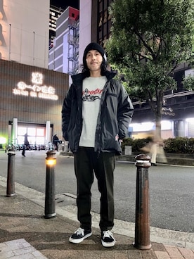 HYSTERIC GLAMOURのミリタリージャケットを使った人気ファッション