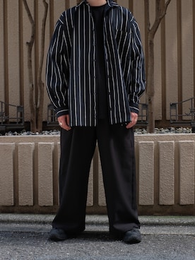 「柄シャツ」｜UCHIDAさん（メンズ・175cm）の夏コーディネート