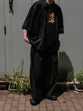 「モノトーン」｜UCHIDAさん（メンズ・175cm）の春コーディネート