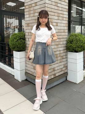 「アイテム（ヘアピン）」を使った、ゆうたんさん（レディース・160cm）の夏コーディネート