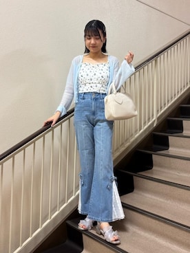 「アイテム（キャミソール、その他）」を使った、ゆうたんさん（レディース・160cm）の夏コーディネート