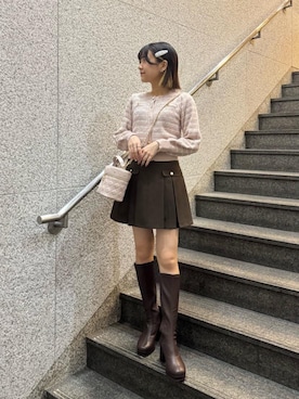 「MAJESTIC LEGON（マジェスティックレゴン）のアイテム」を使った、ゆうたんさん（レディース・160cm）の秋コーディネート