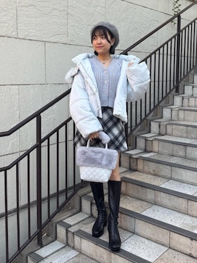 「アイテム（タンクトップ）」を使った、ゆうたんさん（レディース・160cm）の冬コーディネート