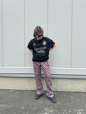 「MANASTASH（マナスタッシュ）のアイテム」を使った、ユウチャンさん（レディース・161cm）の夏コーディネート