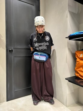 「MANASTASH（マナスタッシュ）のアイテム」を使った、ユウチャンさん（レディース・161cm）の夏コーディネート
