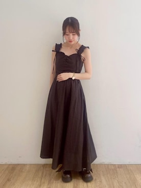 「仙台」｜「アイテム（ワンピース/ドレス）」を使った、ゆうなさん（レディース・153cm）の夏コーディネート