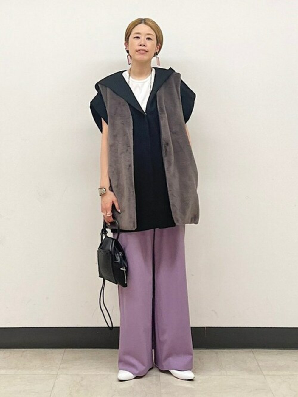 SHIPS Primary Navy Label ニットポンチョ SHIPS（シップス）の「SHIPS Primary Navy Label:〈手洗い可能