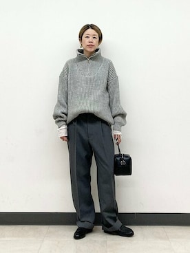 「アイテム（その他トップス）」を使った、森さん（レディース・162cm）の秋コーディネート