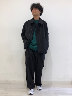 「417 EDIFICE（フォーワンセブンエディフィス）のアイテム（ナイロンジャケット）」を使った、417 officialさん（メンズ・169cm）の秋コーディネート