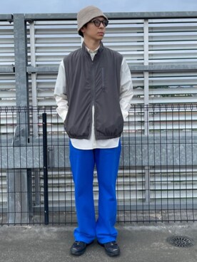 「417 EDIFICE（フォーワンセブンエディフィス）のアイテム（その他アウター）」を使った、417 officialさん（メンズ・173cm）の秋コーディネート